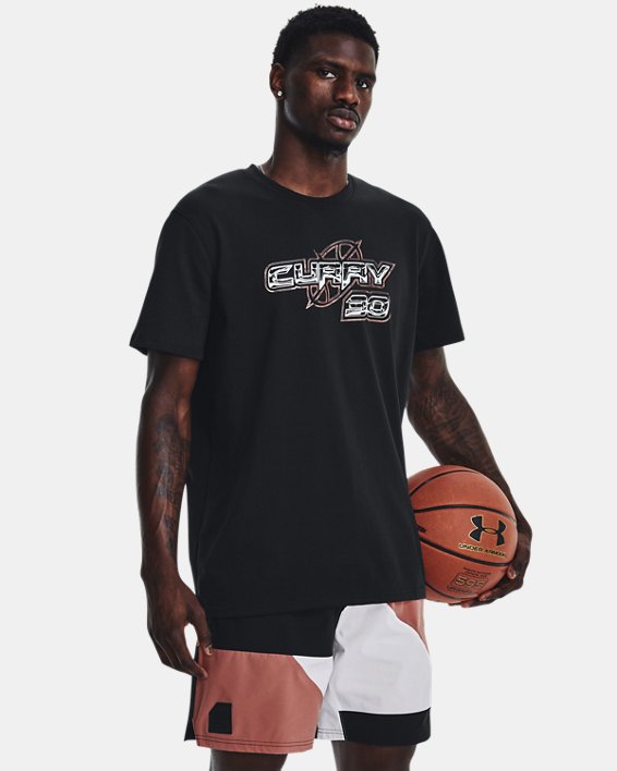 Men's Curry 30 Heavyweight Short Sleeve in Black image number 2